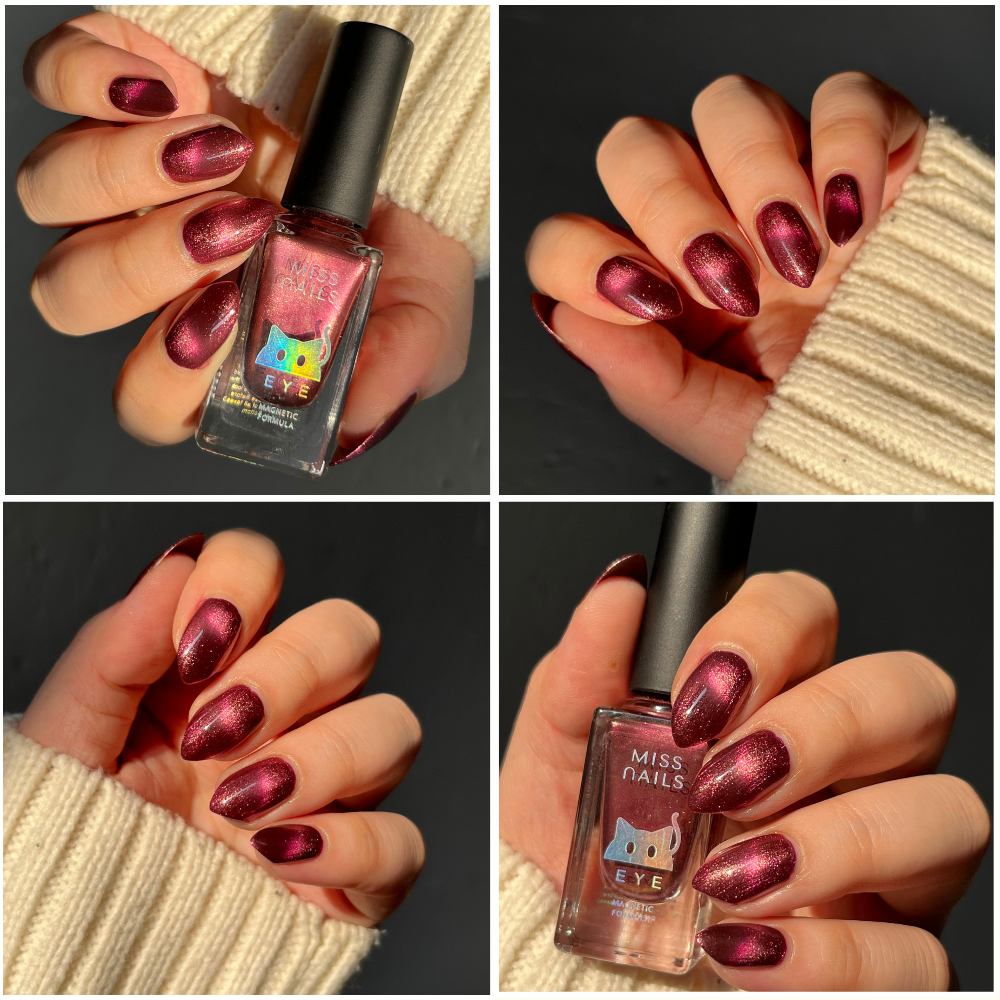 Non-UV Cat Eye Magnetic Nail Polish - (Red Emerald)