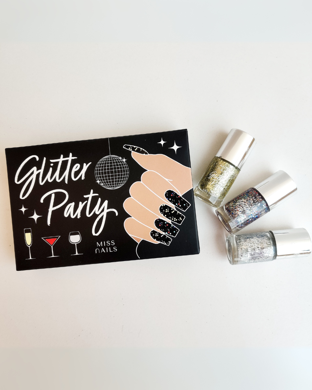 Miss Nails Glitter Party Nail Paint Kit