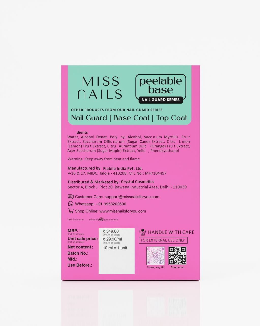 Peel Off Base Coat 10 mL