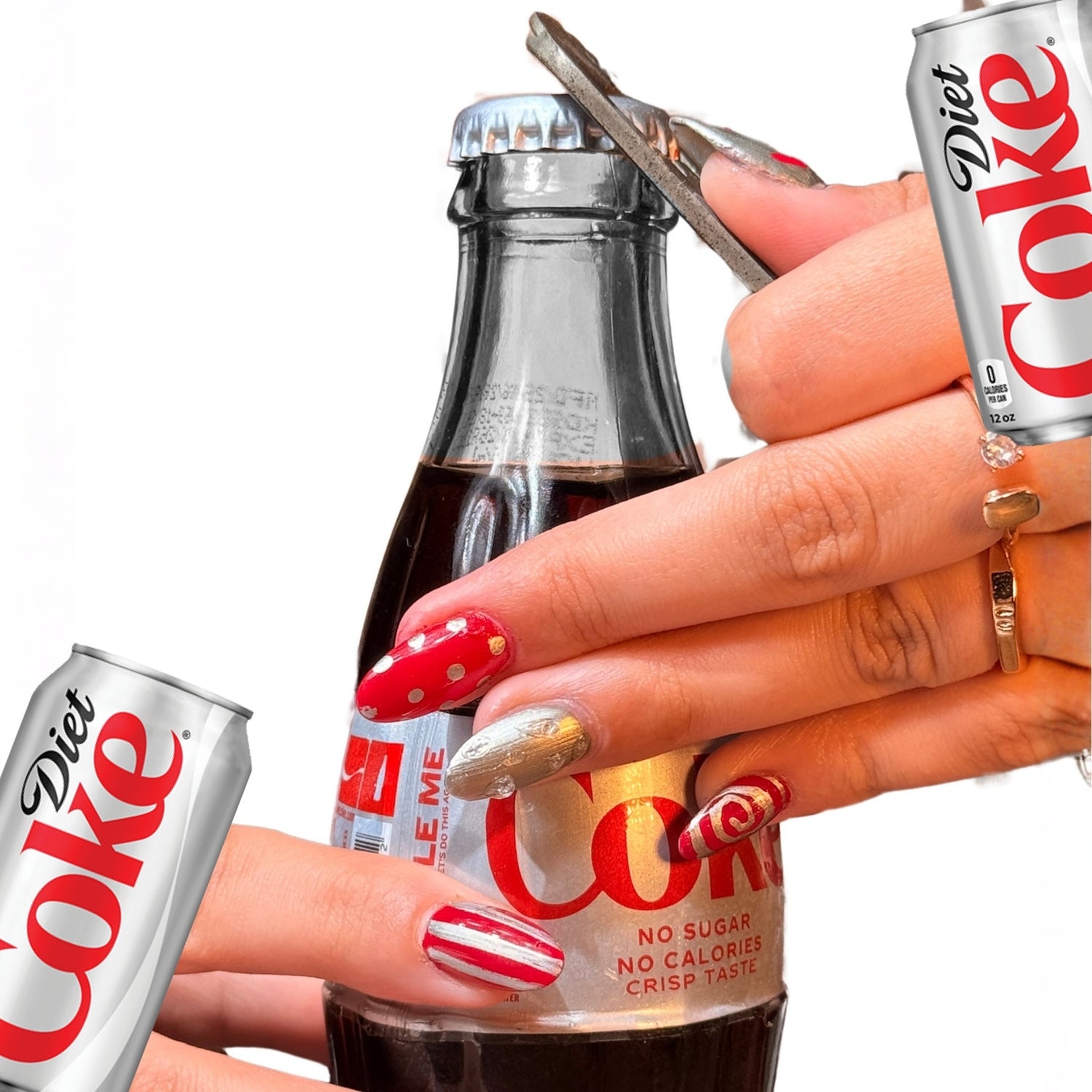 DIY Diet Coke Nails