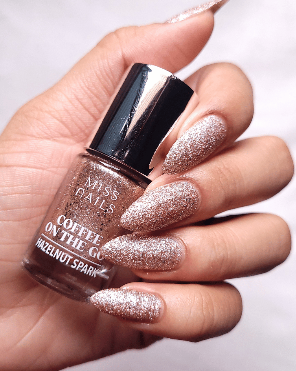 Hazelnut spark by Miss Nails' coffee on the go collection - enaildiaries swatch