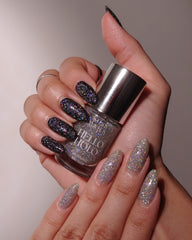 Holo frost on One coat black and on its own by shruti