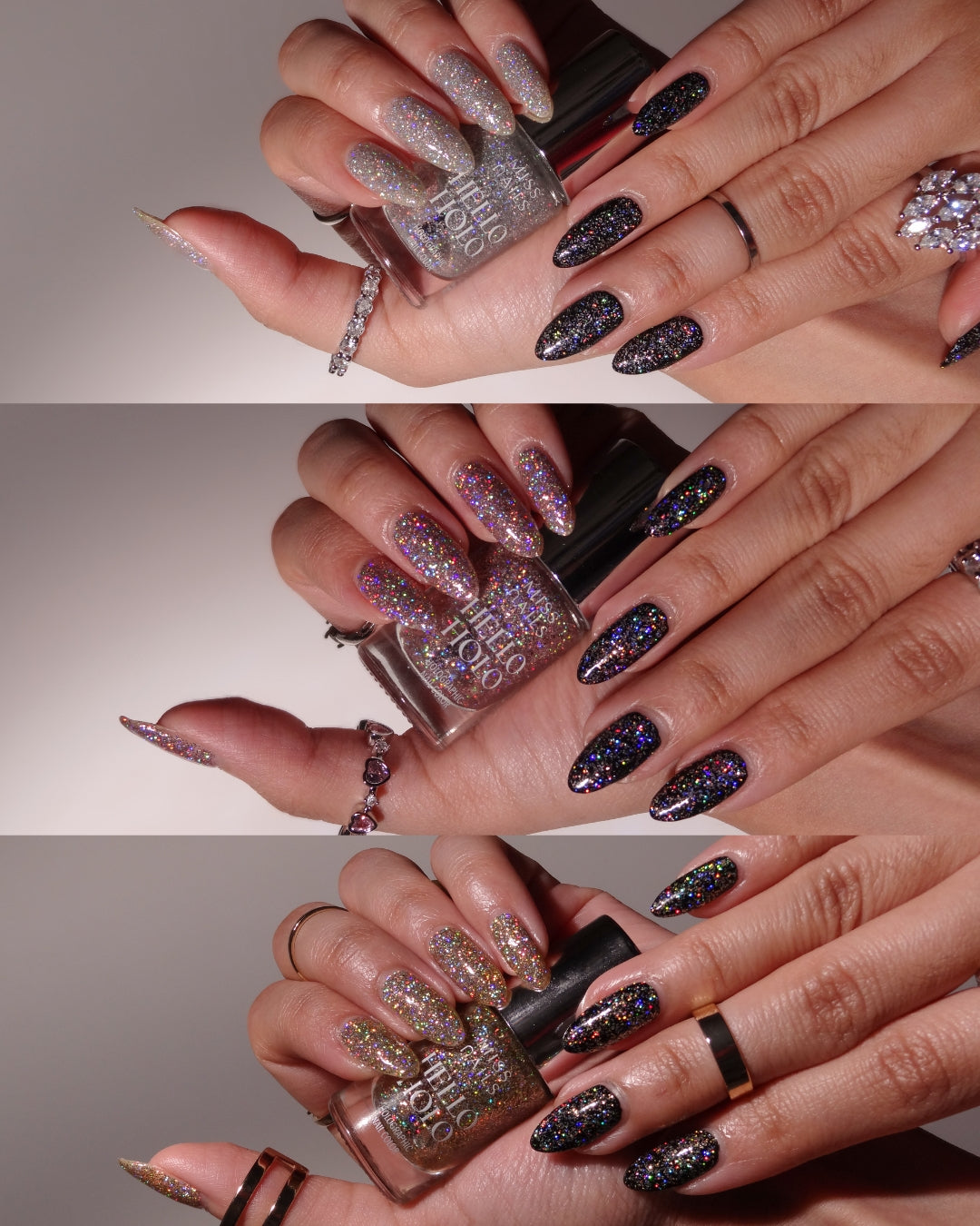 Holo on Black Collage Shruti