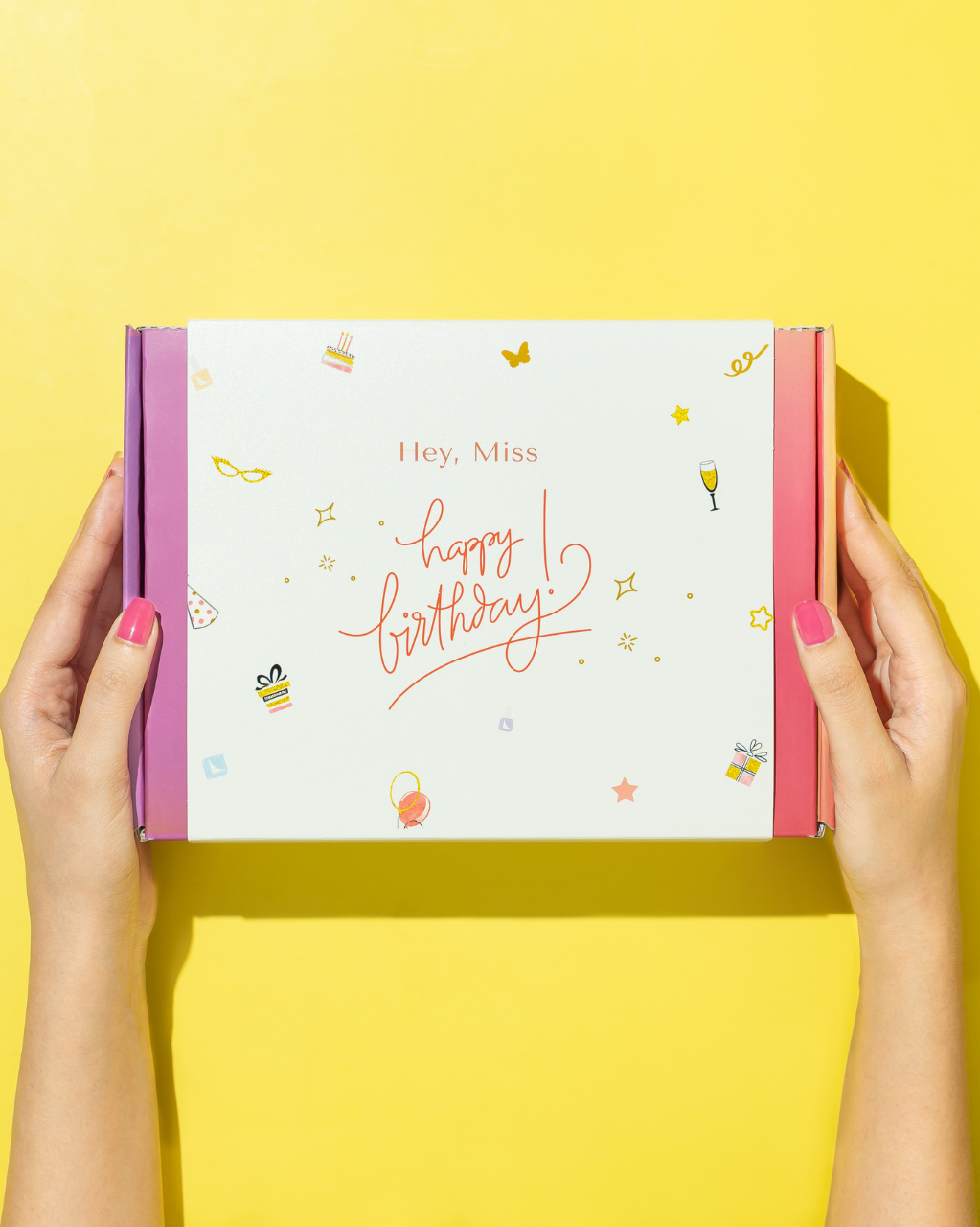 Birthday Gift Sleeve – “Hey Miss, Happy Birthday”