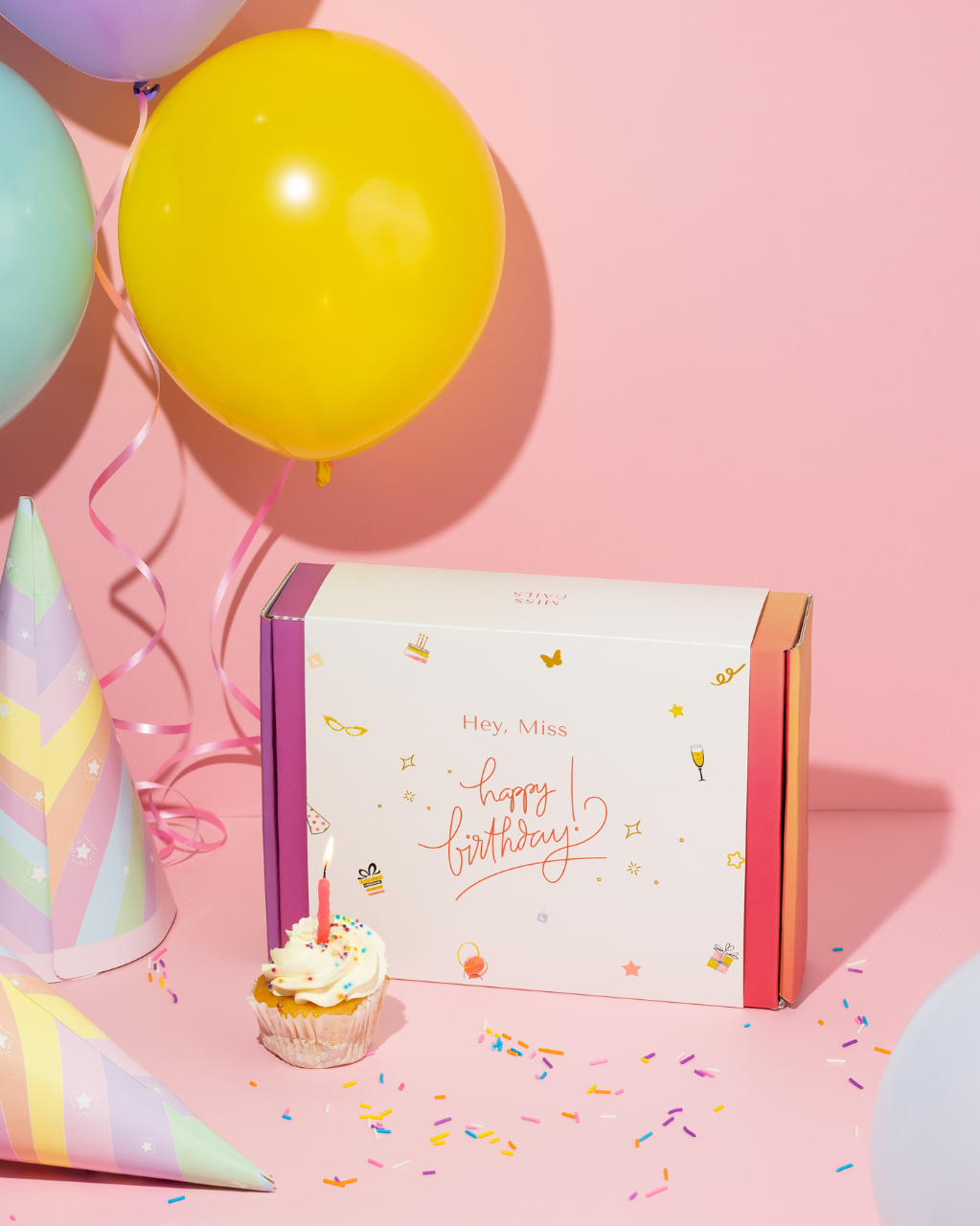 Birthday Gift Sleeve – “Hey Miss, Happy Birthday”