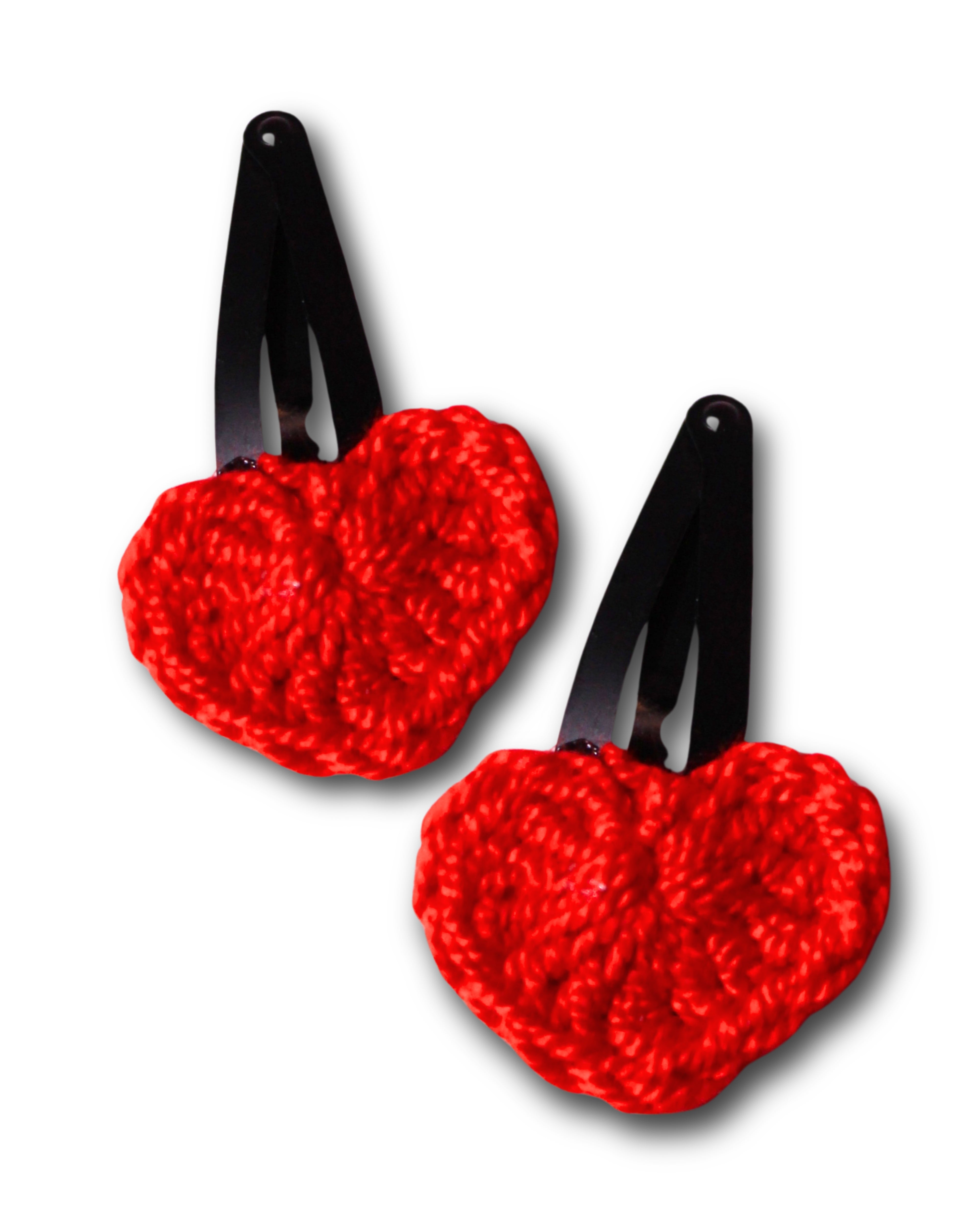 Handmade Crochet Hair Clip Set