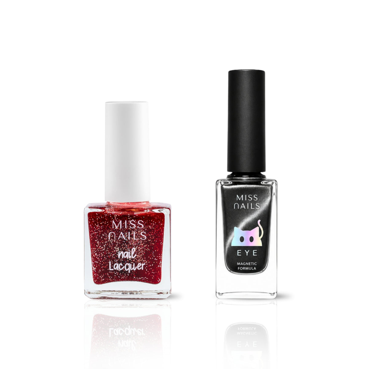 Blackcurrant Glaze Cat Eye Magnetic Nails