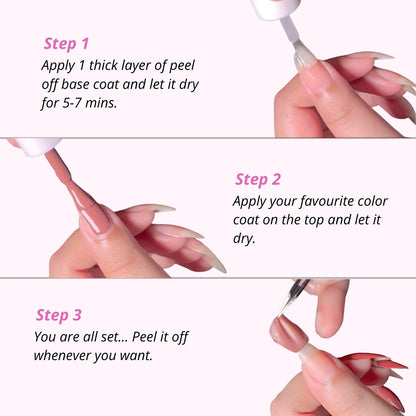 Peel Off Base Coat ( 10ml X 2 )