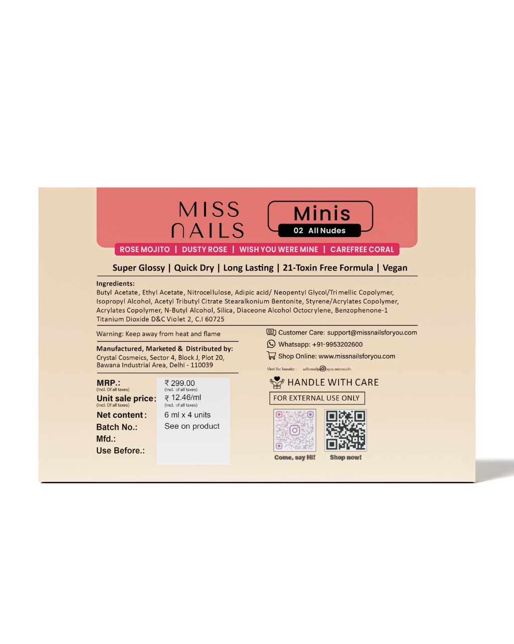 All Nudes Minis Kit (Pack of 4)