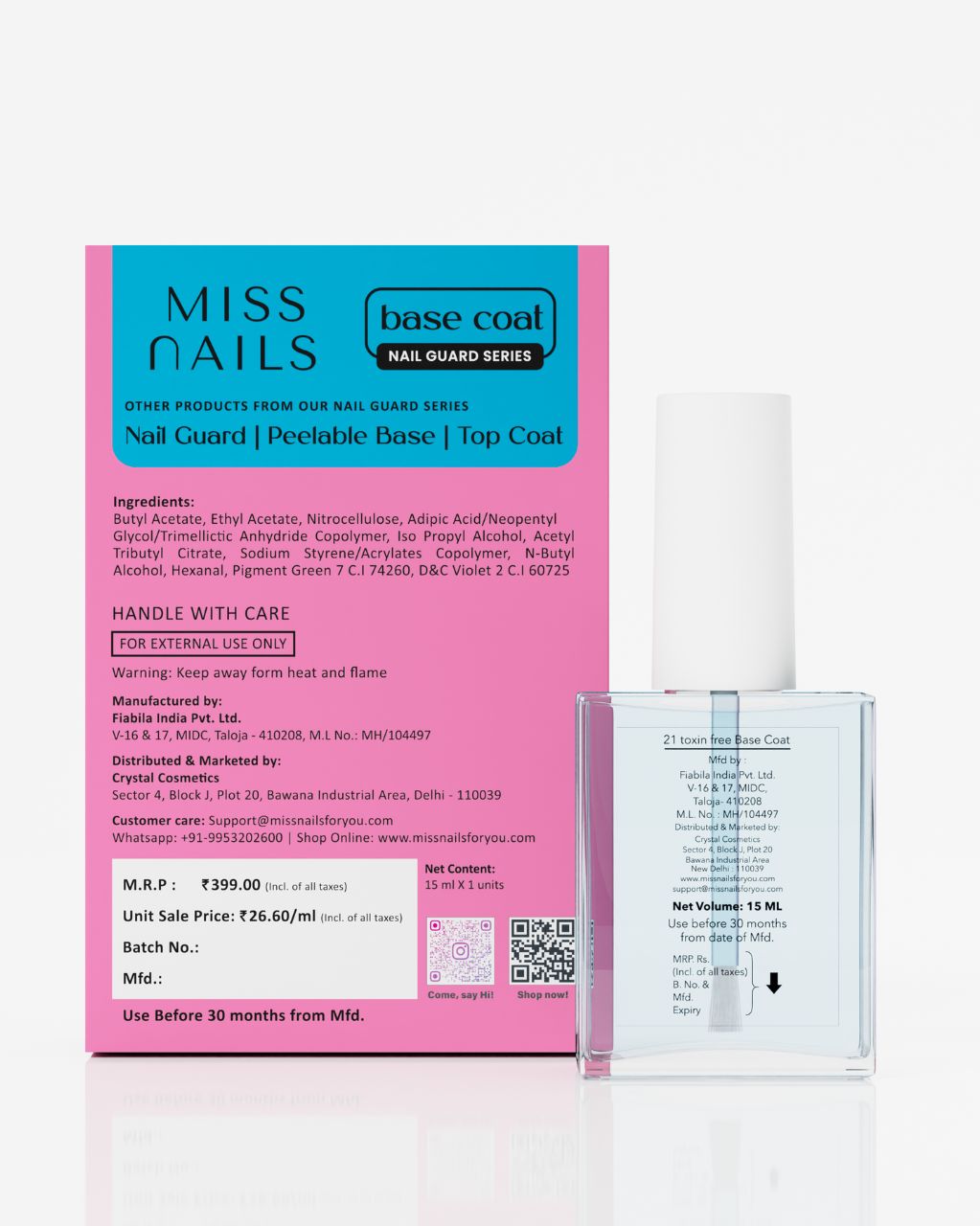So Grippy Long Lasting Base Coat 15 mL