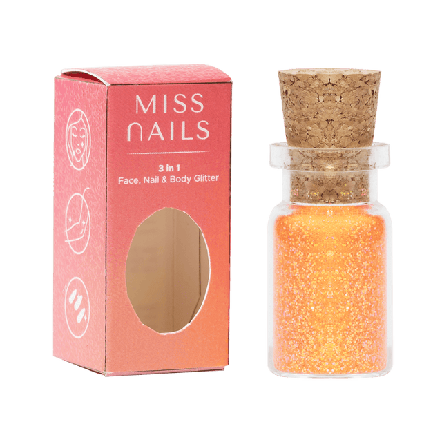 Miss Nails 3 in 1 Glitter - ( Orange Me Up 31 )