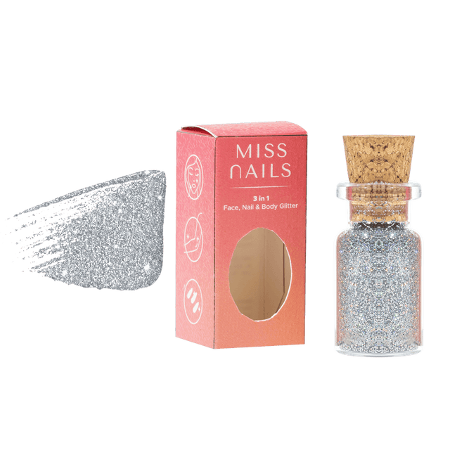 Miss Nails 3 in 1 Glitter - ( Silver Lining  47 )