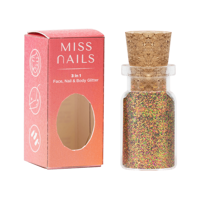 Miss Nails 3 in 1 Glitter - ( Rainbow 41 )