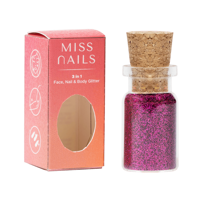Miss Nails 3 in 1 Glitter - ( Love at first Sight 10  )