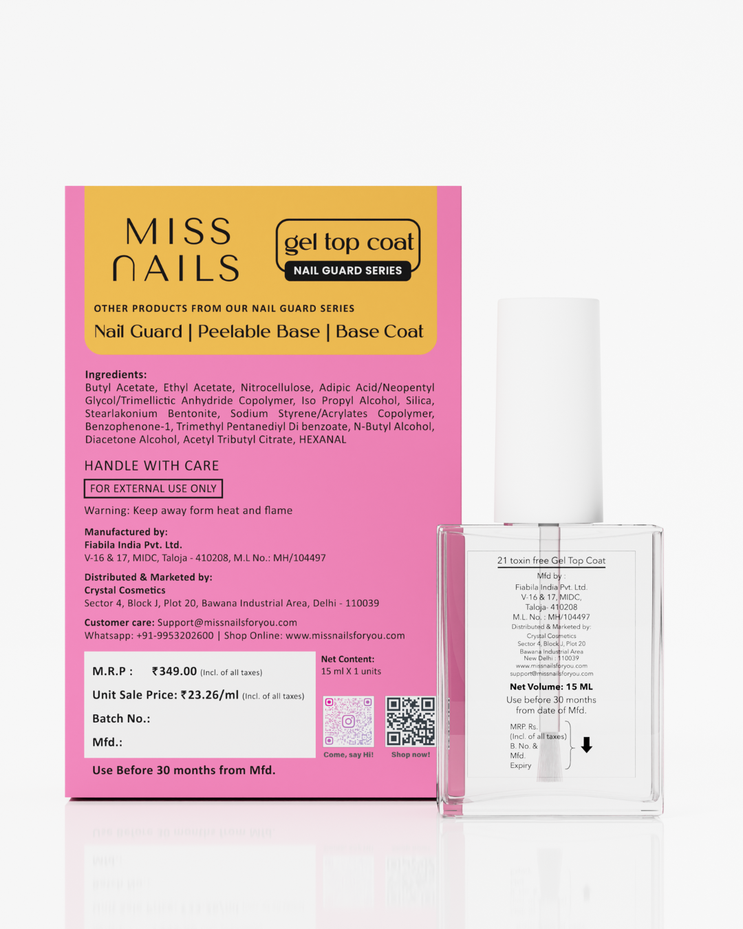 Seal the deal No Smudge Gel Top Coat 15 mL