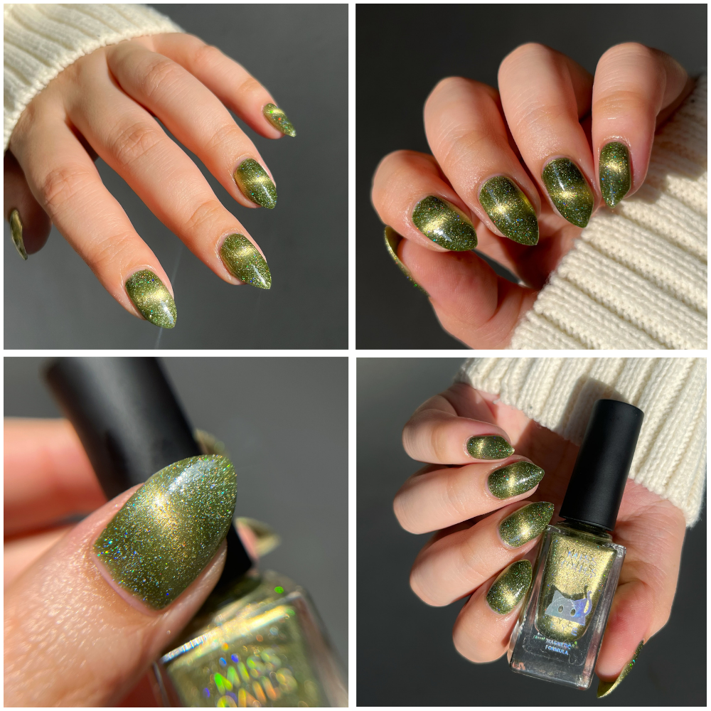 Non-UV Cat Eye Magnetic Nail Polish - (Green Grassland)