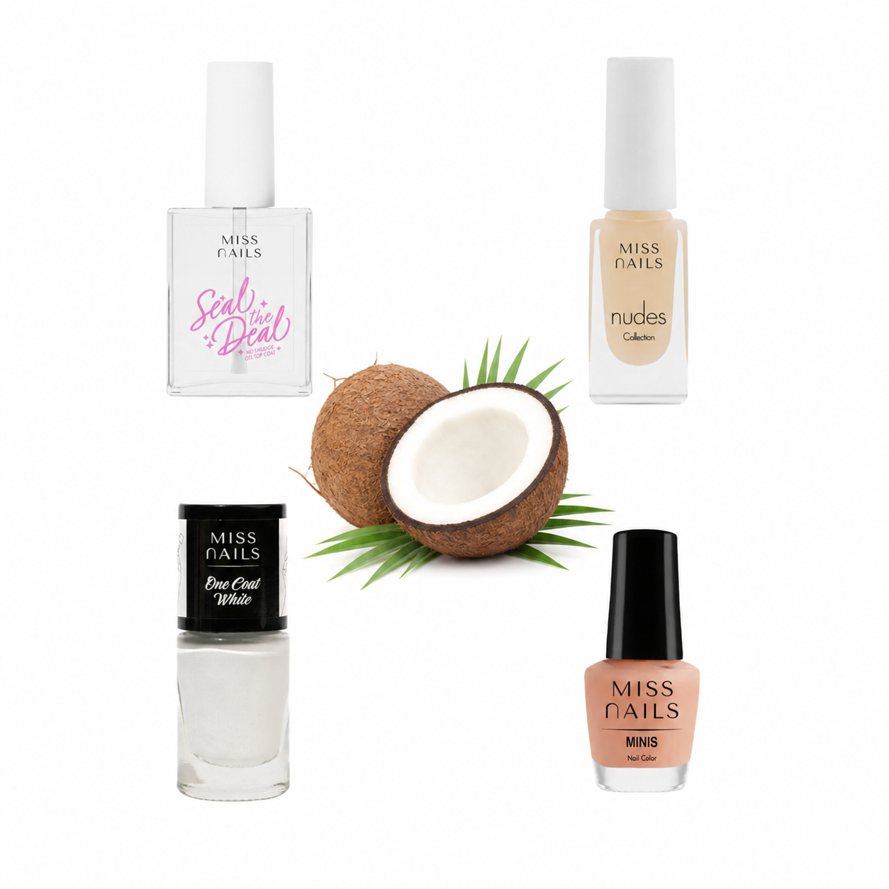 DIY Milky Coconut Nails