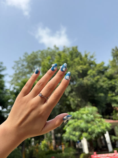 Beginner Friendly Cloud Nailart