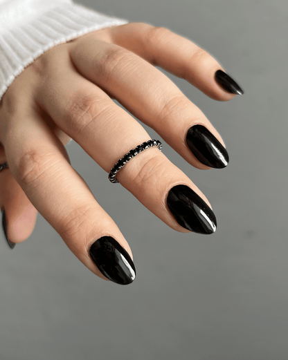 One coat black miss nails