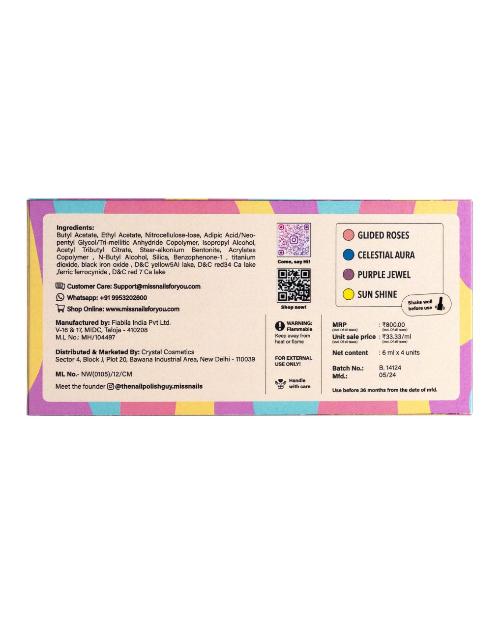 Precious Pastels (Pack of 4)