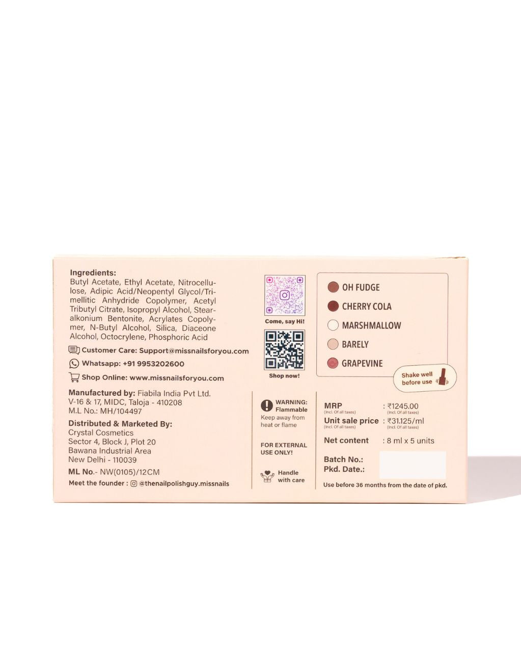 The Nudes Kit (Pack of 5 )