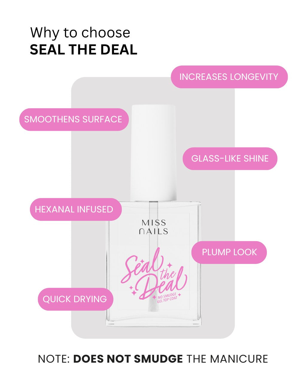 Seal the deal No Smudge Gel Top Coat 15 mL