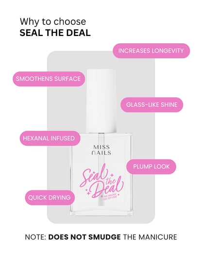 Seal the deal No Smudge Gel Top Coat 15 mL