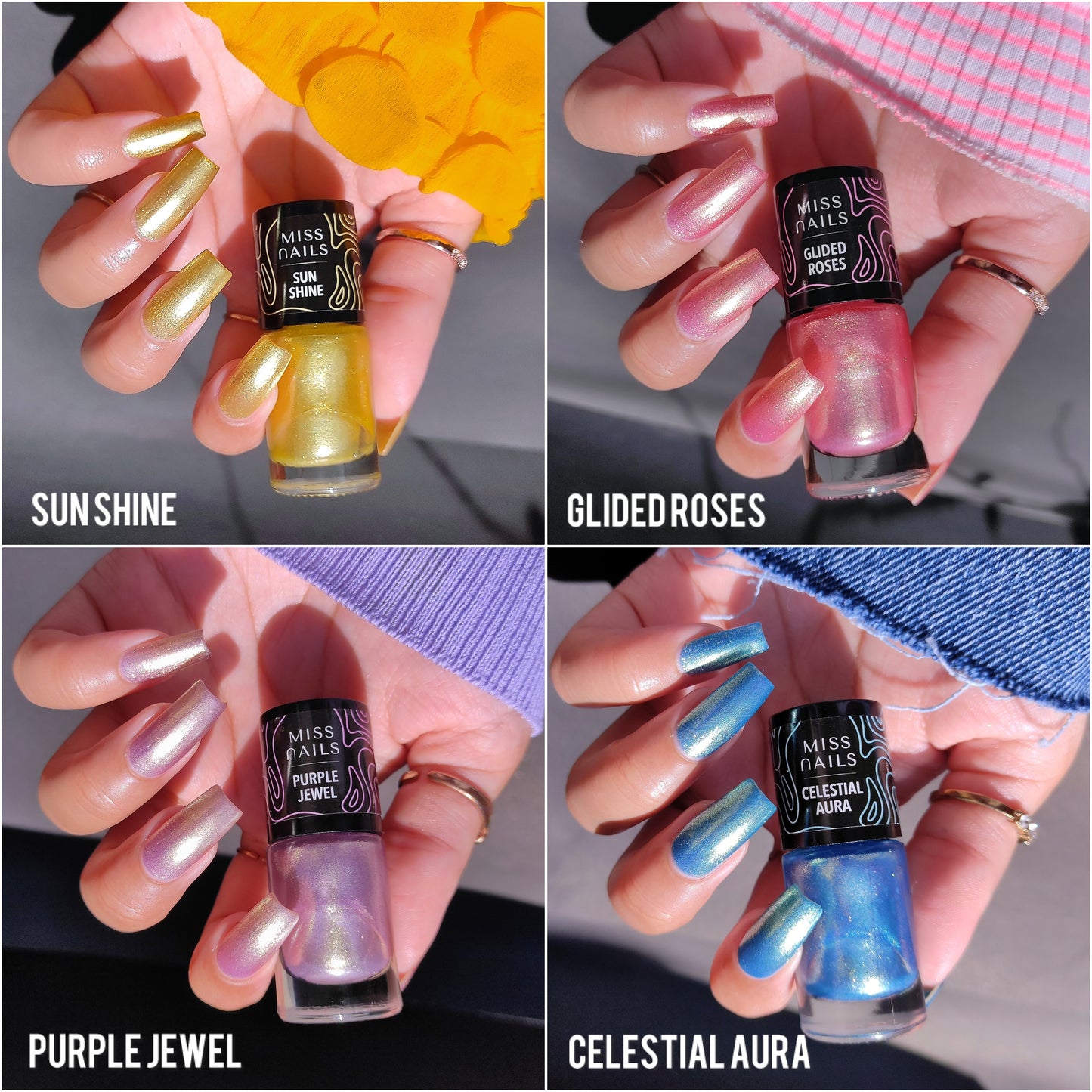 Miss Nails Precious Pastels (Set of 4)