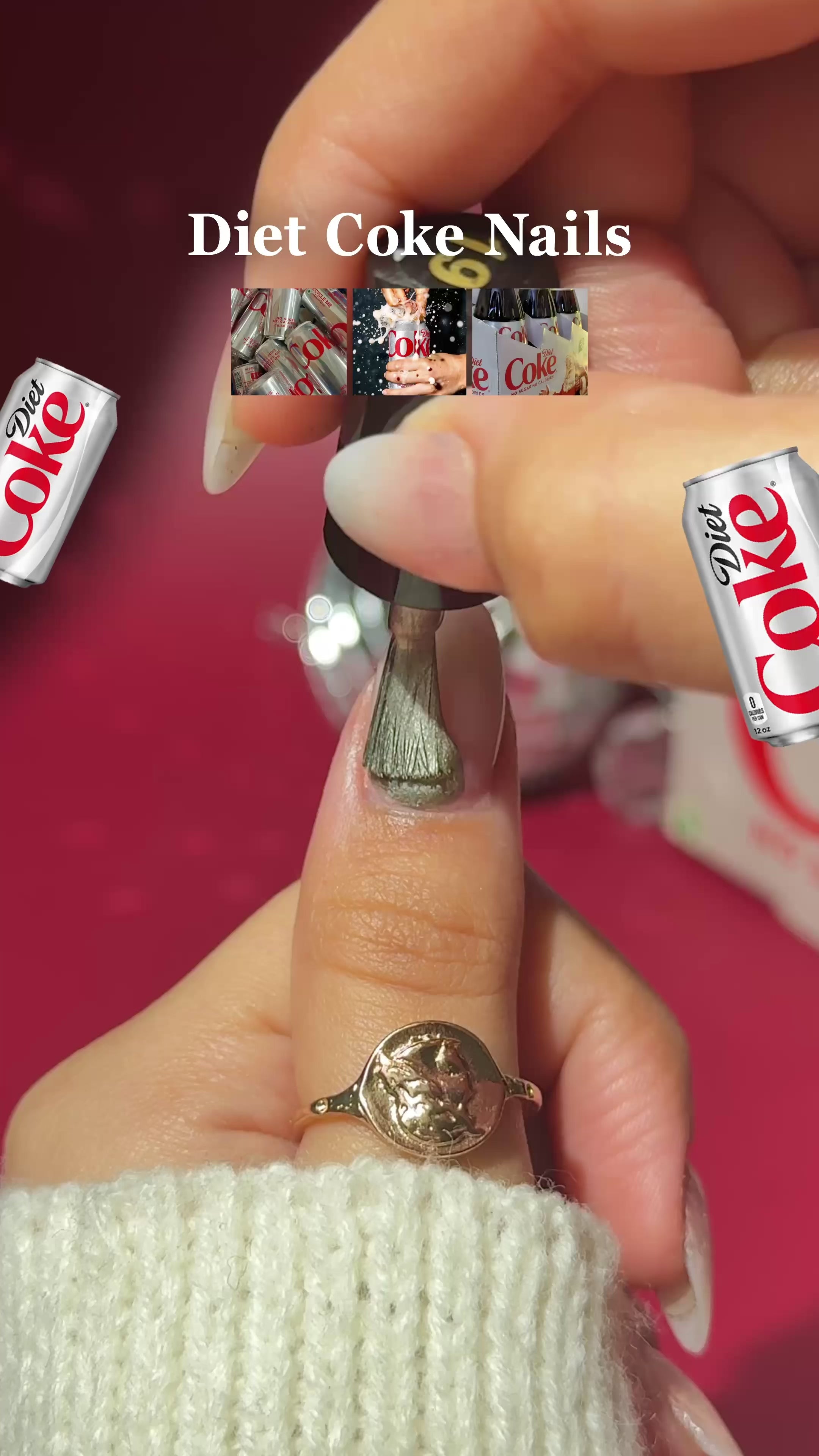 DIY Diet Coke Nails