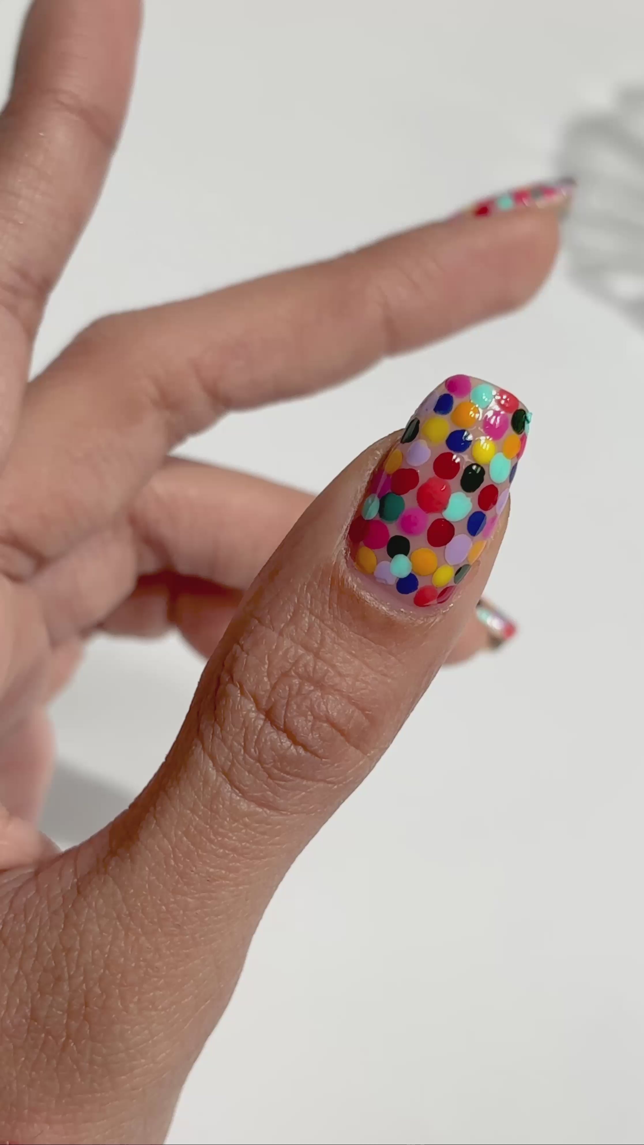 Dot Cake Nail Art