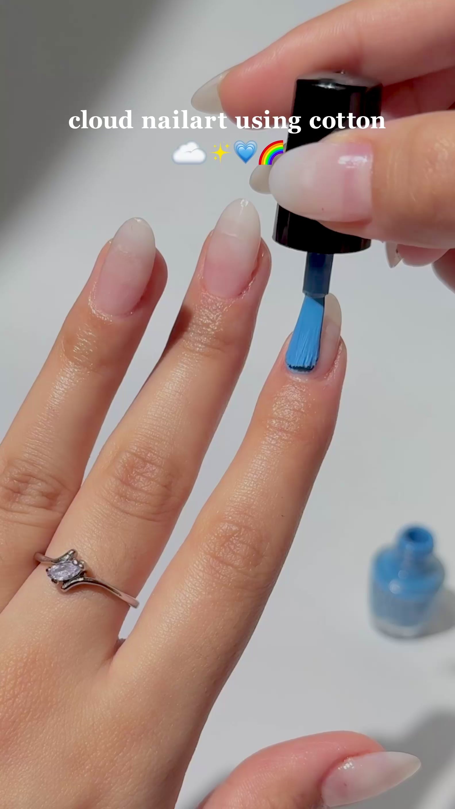 Beginner Friendly Cloud Nailart