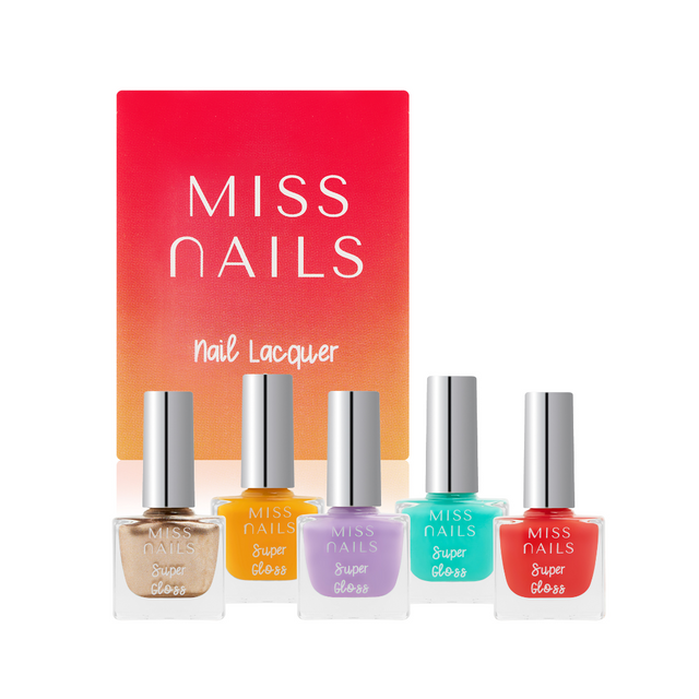 Miss Nails Super Gloss 5 Pcs Combo - 10