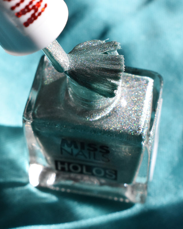 Miss Nails Holographic Nail Enamel - Military Girl