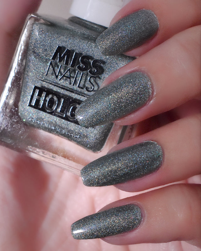 Miss Nails Holographic Nail Enamel - Military Girl