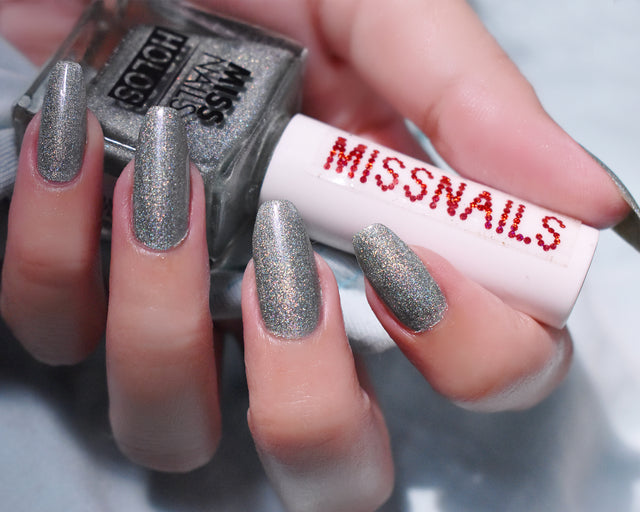 Miss Nails Holographic Nail Enamel - Military Girl