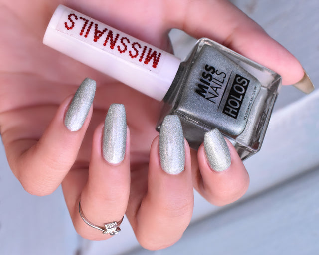Miss Nails Holographic Nail Enamel - Military Girl