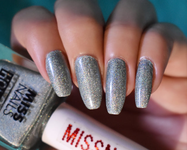 Miss Nails Holographic Nail Enamel - Military Girl