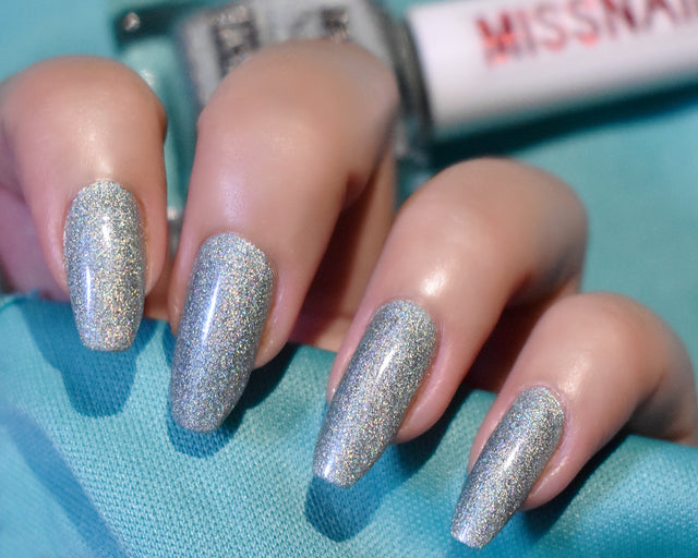 Miss Nails Holographic Nail Enamel - Military Girl