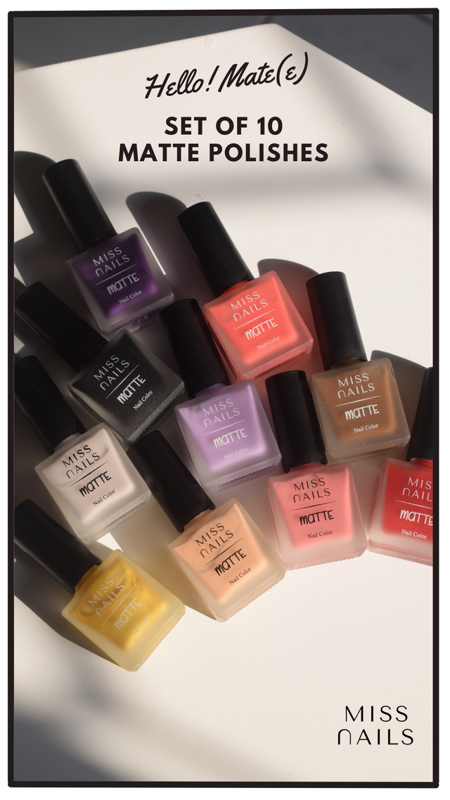 Hello! Mate(e) - Set of 10 Matte Polishes