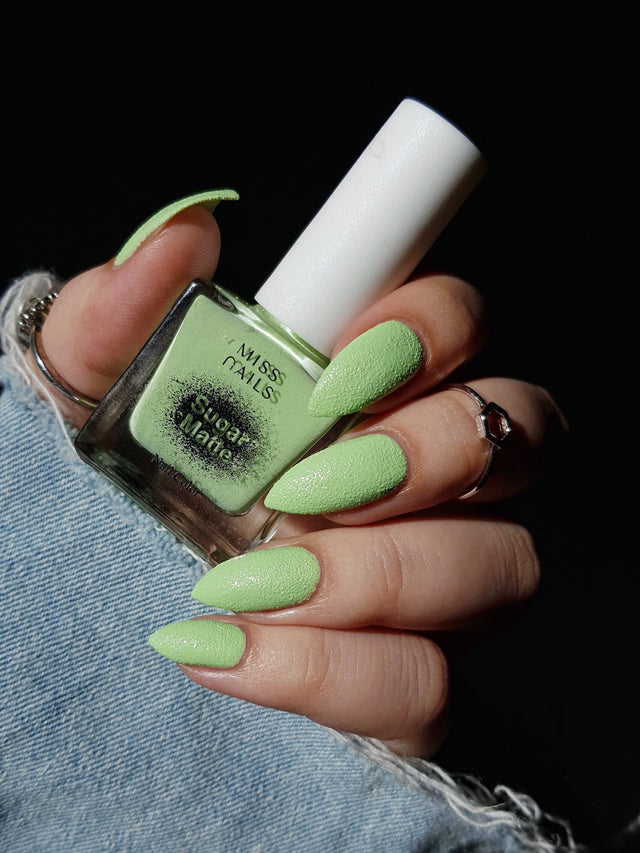 Miss Nails Sugar Matte Nail Enamel - Lime Time