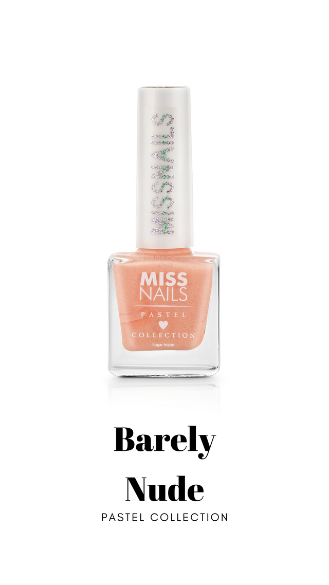 Miss Nails Pastel Nail Enamel - Barely Nude