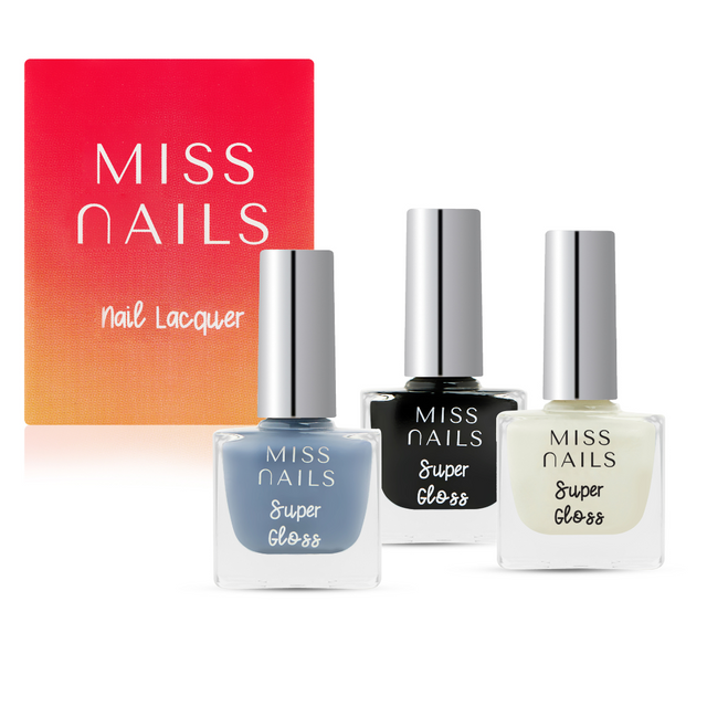 Miss Nails Super Gloss 3 PCS Combo - 01