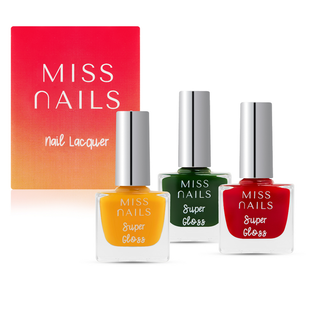 Miss Nails Super Gloss 3 PCS Combo - 08