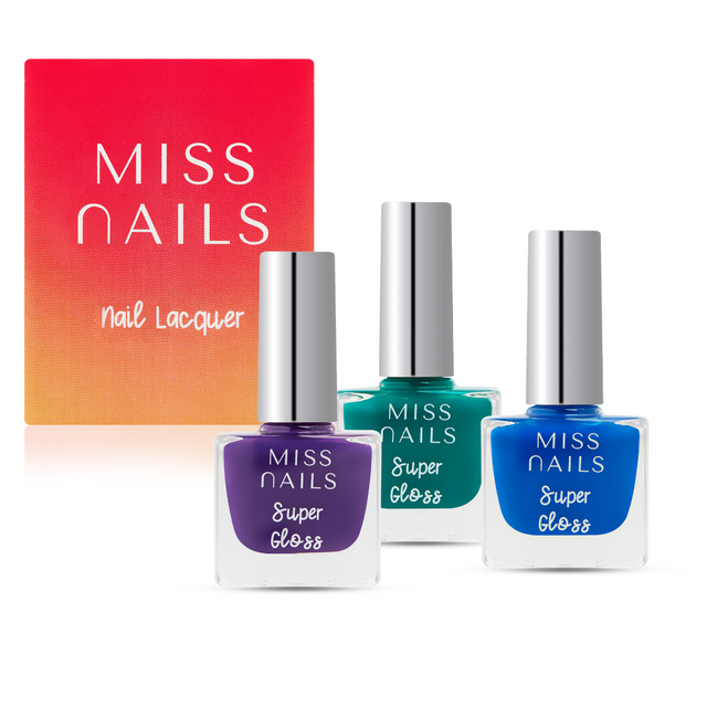 Miss Nails Super Gloss 3 PCS Combo - 12