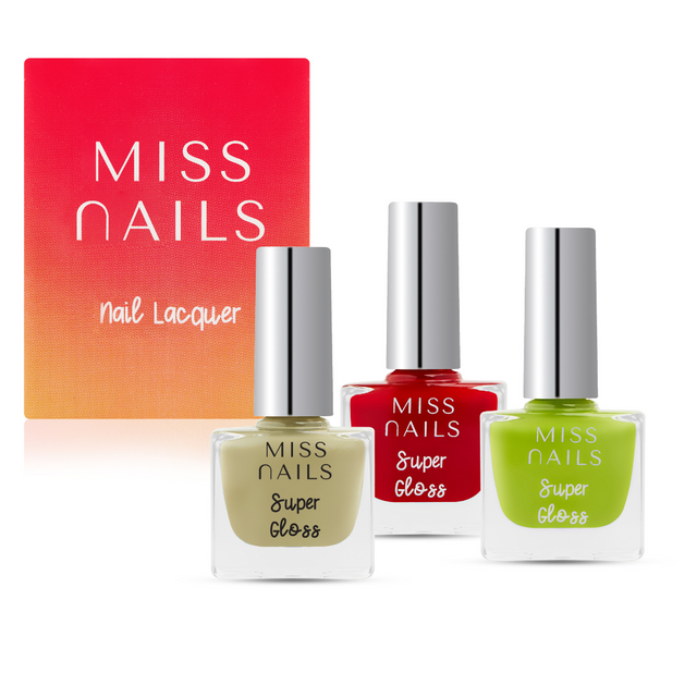 Miss Nails Super Gloss 3 PCS Combo - 14