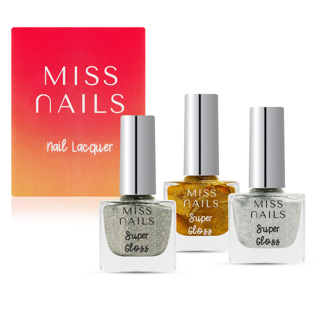 Miss Nails Super Gloss 3 PCS Combo - 16