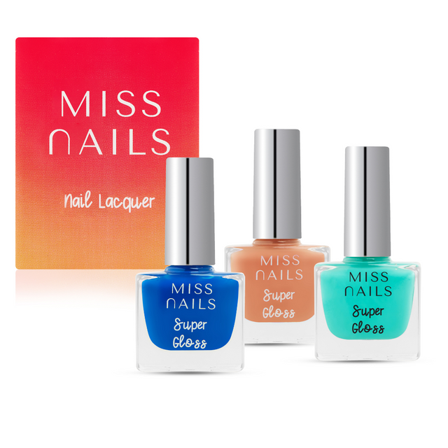 Miss Nails Super Gloss 3 PCS Combo - 18