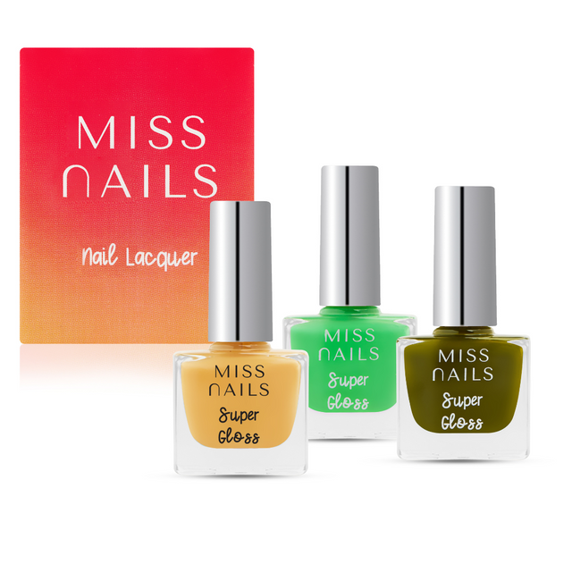 Miss Nails Super Gloss 3 PCS Combo - 22