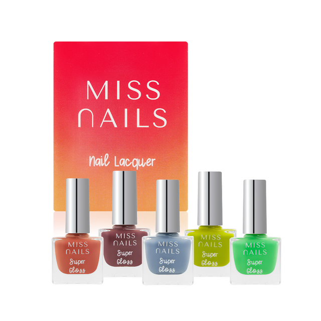 Miss Nails Super Gloss 5 PCS Combo - 12